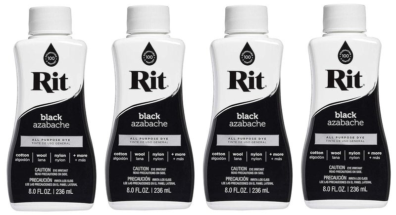 Rit All-Purpose Liquid Dye, 8 Ounce, Black (FÐ¾ur PaÑk) - Image 1
